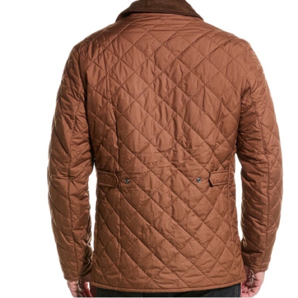 NWT Brooks Brothers Diamond Quilted Jacket - Bison (Brown) - Picture 4 of 14